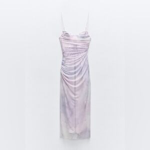 Zara Spaghetti Midi Dress